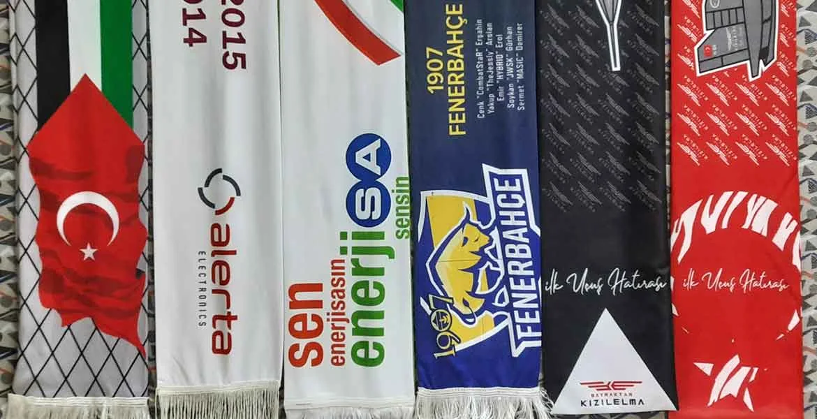 Toptan atkı imalatı - yüksek adetli baskılı atkı toptan üretimi